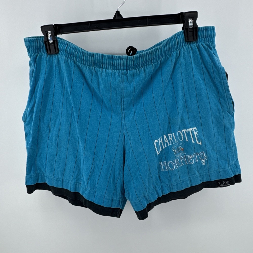 VTG 90s Salem Sportswear Charlotte Hornets NBA Basketball Shorts Sz L